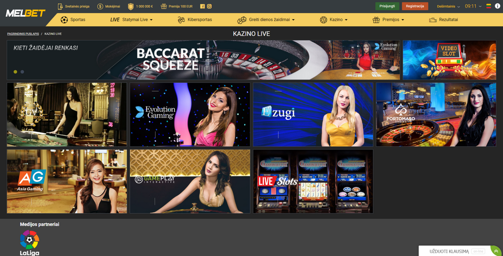 Melbet Online casino 2025