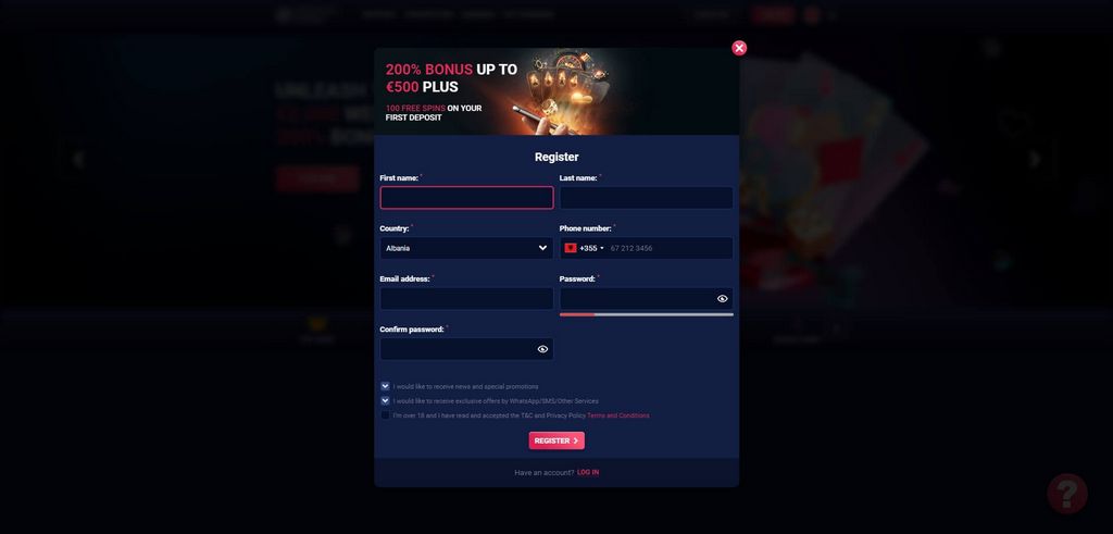 Sitio web de Wild Dice Casino: Programa de afiliados